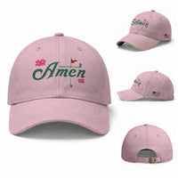 Golf Lover Amen Azalea Graphic Baseball Cap Augusta Georgia Traditions Golfing Fan TS02