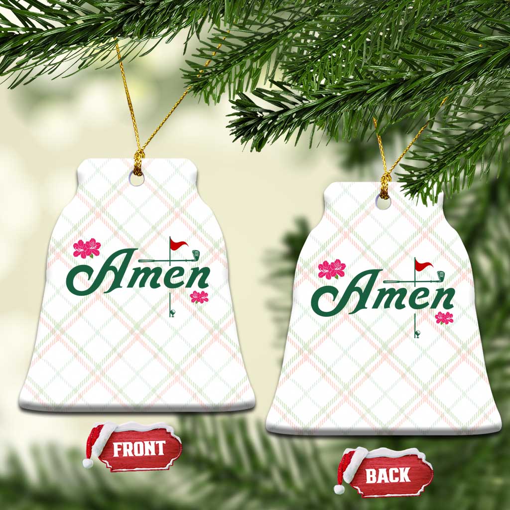Golf Lover Amen Azalea Graphic Ceramic Ornament Augusta Georgia Traditions Golfing Fan