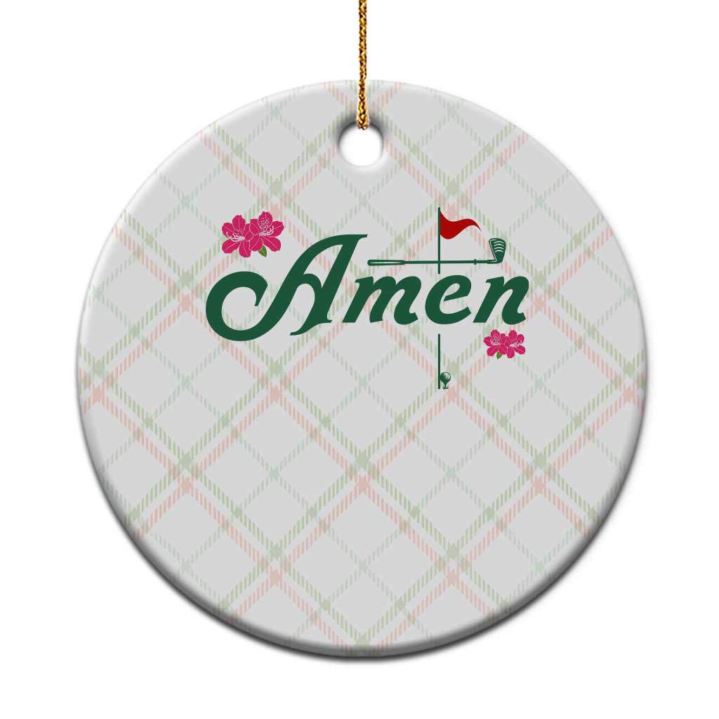 Golf Lover Amen Azalea Graphic Ceramic Ornament Augusta Georgia Traditions Golfing Fan