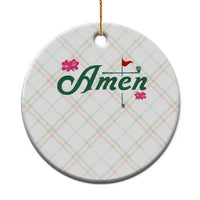 Golf Lover Amen Azalea Graphic Ceramic Ornament Augusta Georgia Traditions Golfing Fan