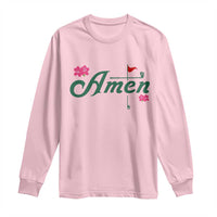 Golf Lover Amen Azalea Graphic Long Sleeve Shirt Augusta Georgia Traditions Golfing Fan