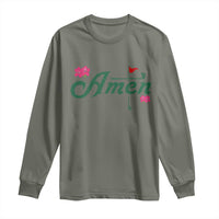 Golf Lover Amen Azalea Graphic Long Sleeve Shirt Augusta Georgia Traditions Golfing Fan