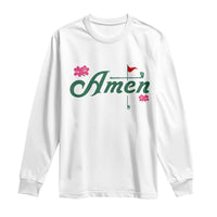 Golf Lover Amen Azalea Graphic Long Sleeve Shirt Augusta Georgia Traditions Golfing Fan