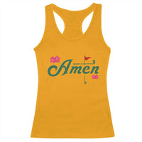 Golf Lover Amen Azalea Graphic Racerback Tank Top Augusta Georgia Traditions Golfing Fan