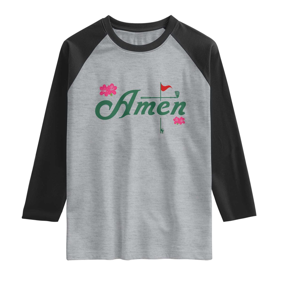 Golf Lover Amen Azalea Graphic Raglan Shirt Augusta Georgia Traditions Golfing Fan