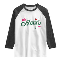 Golf Lover Amen Azalea Graphic Raglan Shirt Augusta Georgia Traditions Golfing Fan
