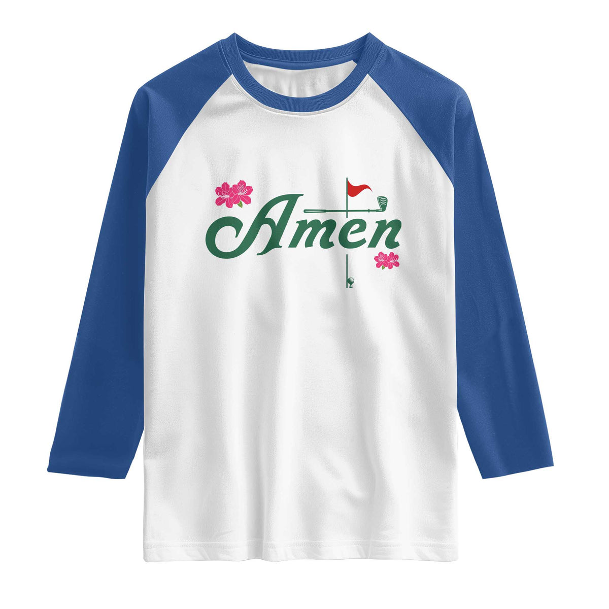 Golf Lover Amen Azalea Graphic Raglan Shirt Augusta Georgia Traditions Golfing Fan
