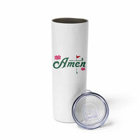 Golf Lover Amen Azalea Graphic Skinny Tumbler Augusta Georgia Traditions Golfing Fan