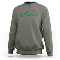 Golf Lover Amen Azalea Graphic Sweatshirt Augusta Georgia Traditions Golfing Fan