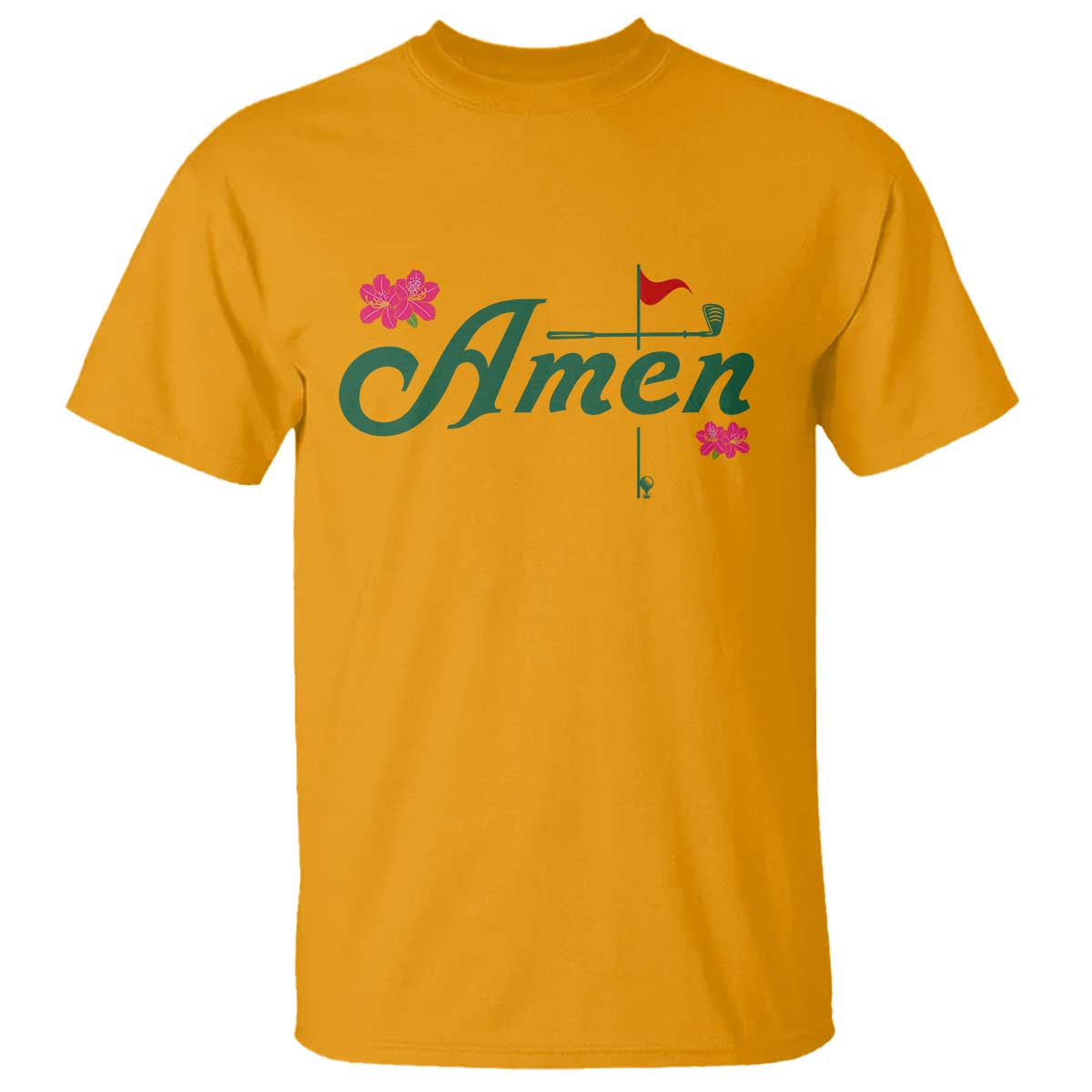Golf Lover Amen Azalea Graphic T Shirt Augusta Georgia Traditions Golfing Fan