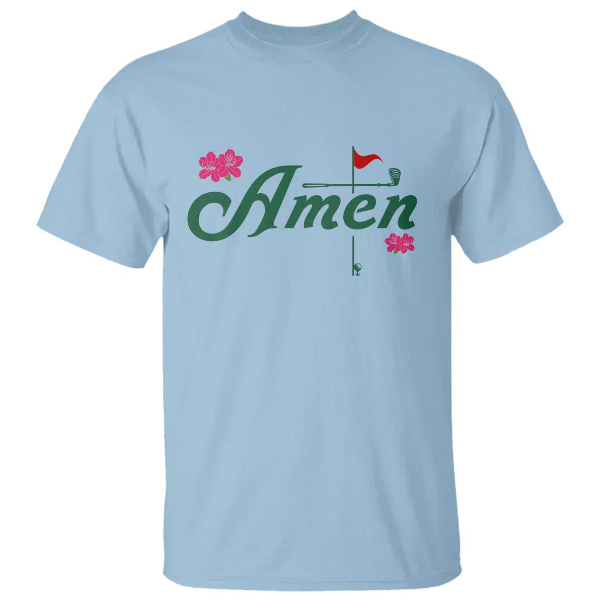 Golf Lover Amen Azalea Graphic T Shirt Augusta Georgia Traditions Golfing Fan