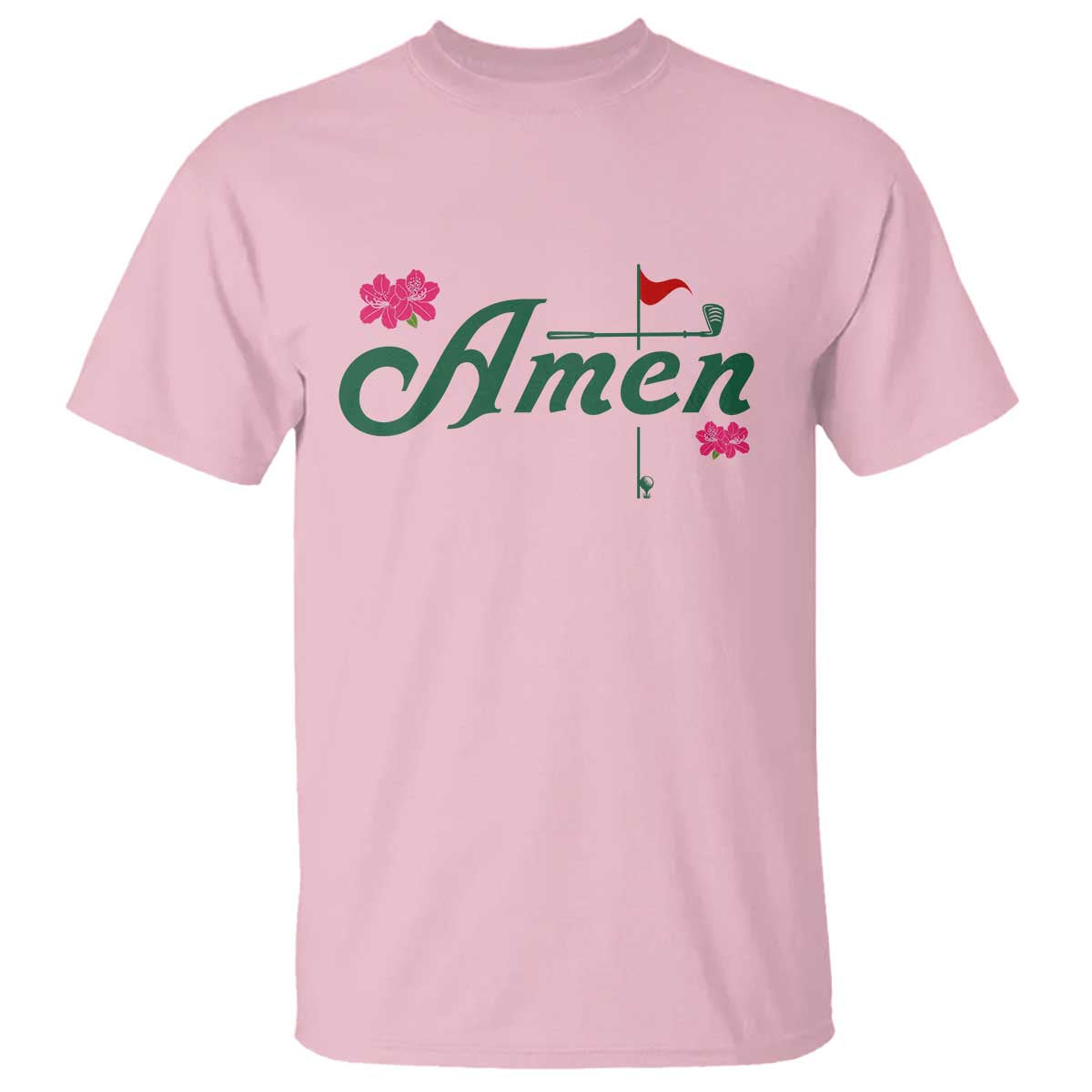 Golf Lover Amen Azalea Graphic T Shirt Augusta Georgia Traditions Golfing Fan
