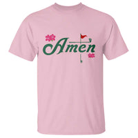 Golf Lover Amen Azalea Graphic T Shirt Augusta Georgia Traditions Golfing Fan