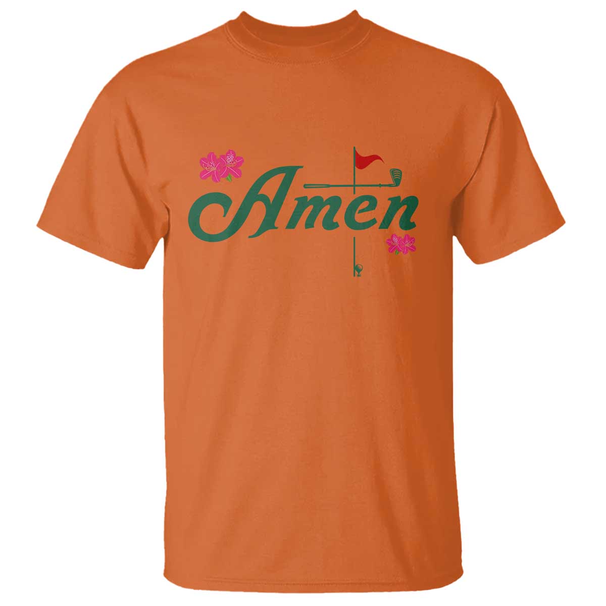 Golf Lover Amen Azalea Graphic T Shirt Augusta Georgia Traditions Golfing Fan