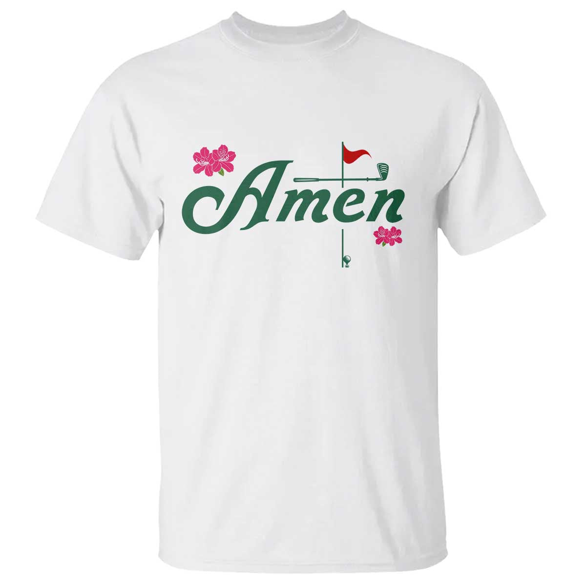 Golf Lover Amen Azalea Graphic T Shirt Augusta Georgia Traditions Golfing Fan