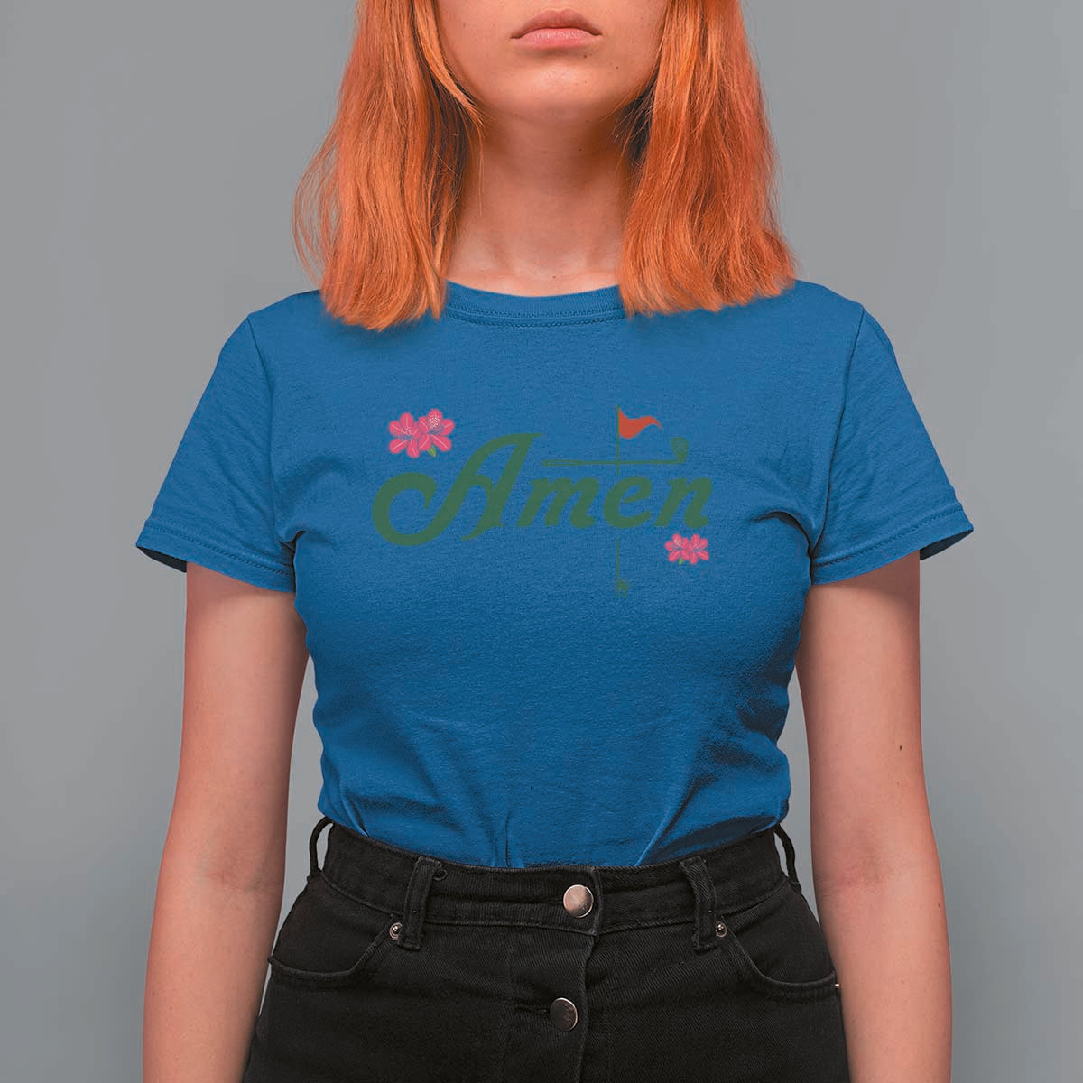 Golf Lover Amen Azalea Graphic T Shirt For Women Augusta Georgia Traditions Golfing Fan