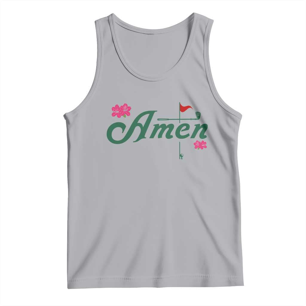 Golf Lover Amen Azalea Graphic Tank Top Augusta Georgia Traditions Golfing Fan