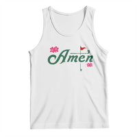 Golf Lover Amen Azalea Graphic Tank Top Augusta Georgia Traditions Golfing Fan