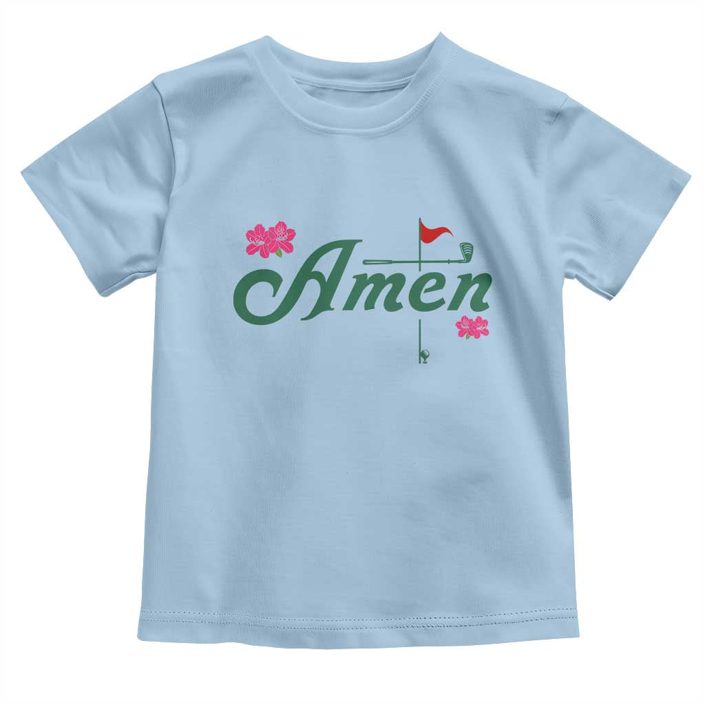 Golf Lover Amen Azalea Graphic Toddler T Shirt Augusta Georgia Traditions Golfing Fan