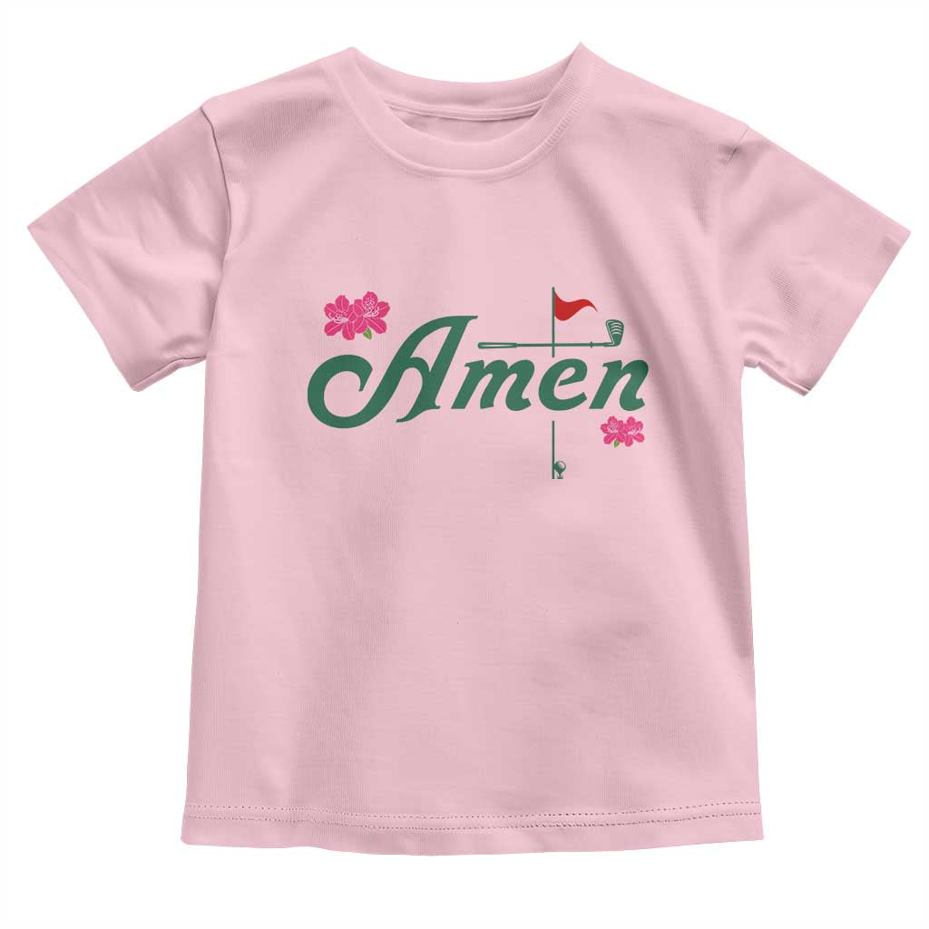 Golf Lover Amen Azalea Graphic Toddler T Shirt Augusta Georgia Traditions Golfing Fan
