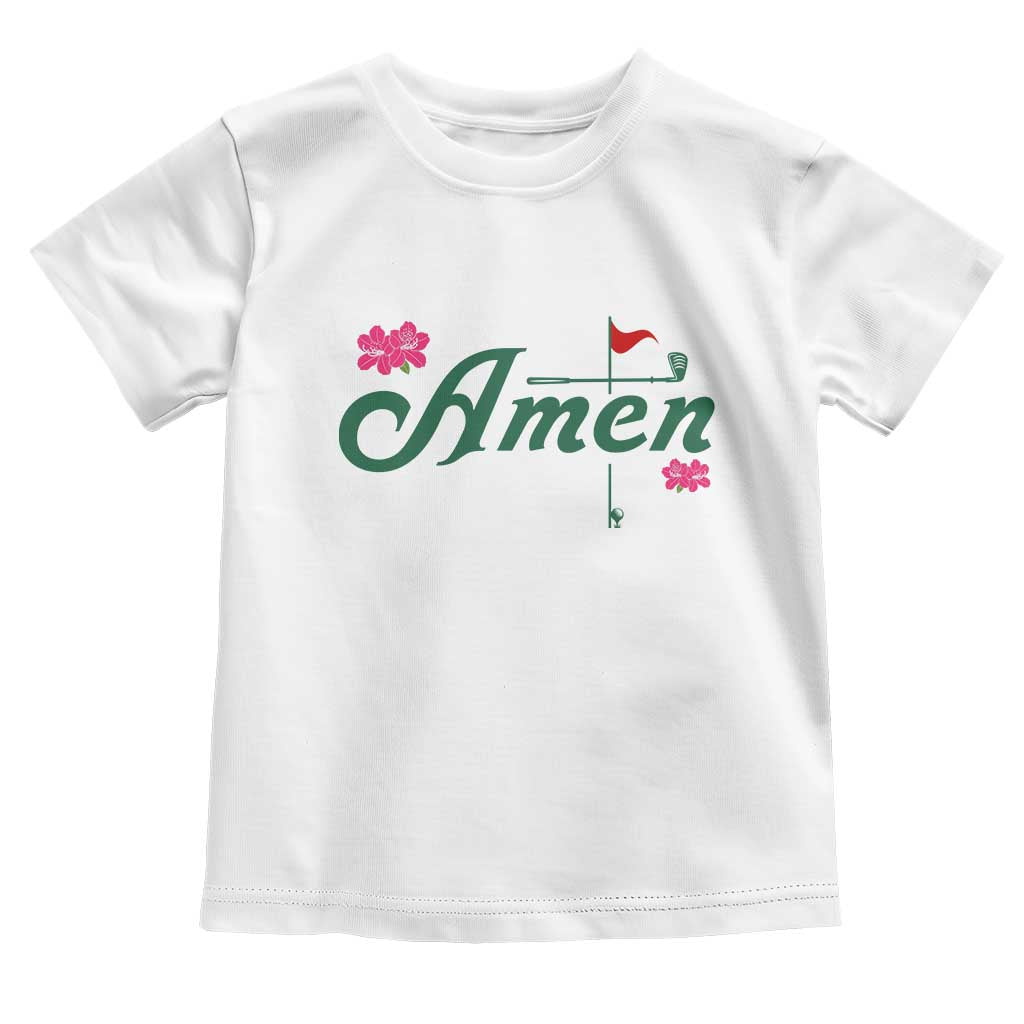 Golf Lover Amen Azalea Graphic Toddler T Shirt Augusta Georgia Traditions Golfing Fan