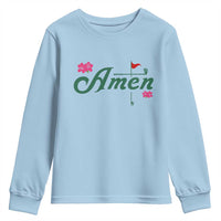 Golf Lover Amen Azalea Graphic Youth Sweatshirt Augusta Georgia Traditions Golfing Fan