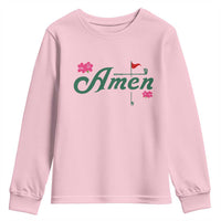 Golf Lover Amen Azalea Graphic Youth Sweatshirt Augusta Georgia Traditions Golfing Fan
