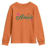 Golf Lover Amen Azalea Graphic Youth Sweatshirt Augusta Georgia Traditions Golfing Fan
