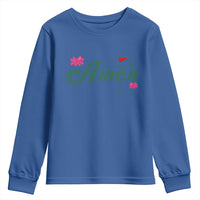 Golf Lover Amen Azalea Graphic Youth Sweatshirt Augusta Georgia Traditions Golfing Fan