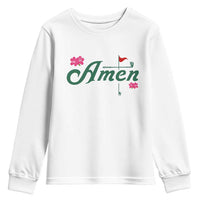 Golf Lover Amen Azalea Graphic Youth Sweatshirt Augusta Georgia Traditions Golfing Fan