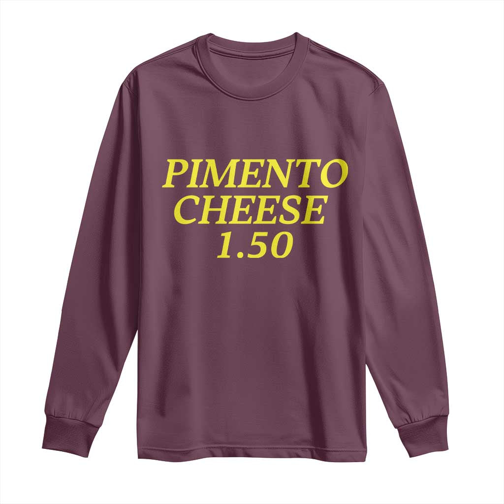 Pimento Cheese One Fifty Funny Golf Snack Long Sleeve Shirt Georgia Golfing Traditions Lover Humor