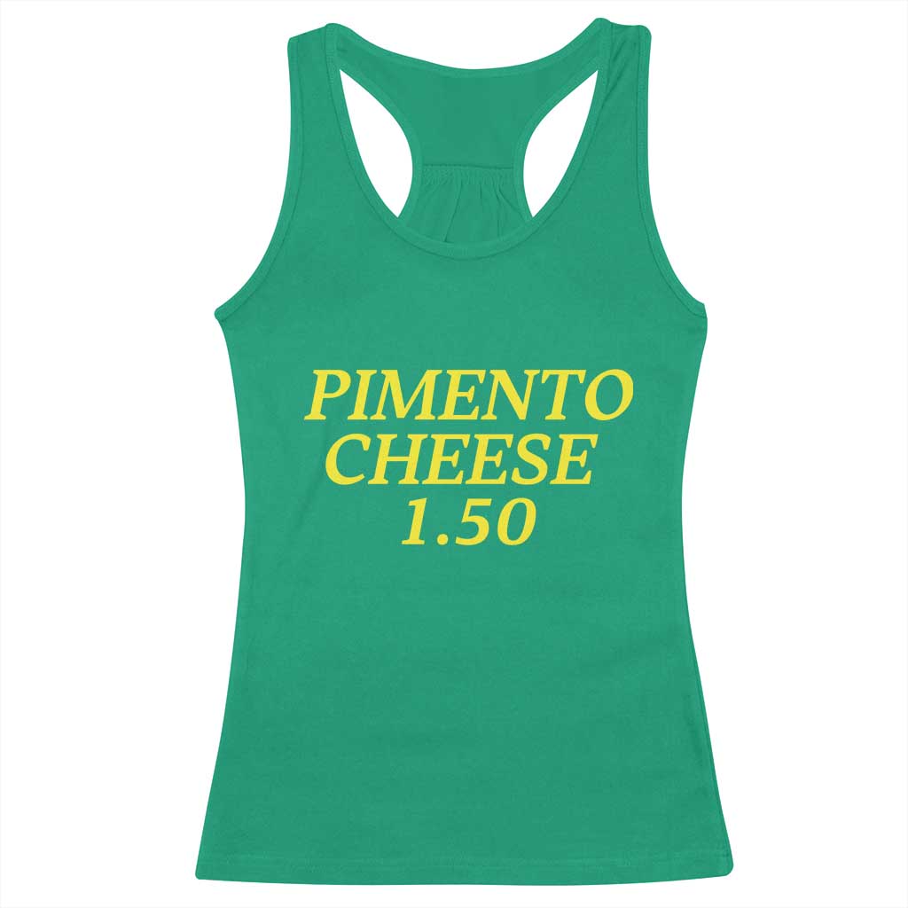 Pimento Cheese One Fifty Funny Golf Snack Racerback Tank Top Georgia Golfing Traditions Lover Humor