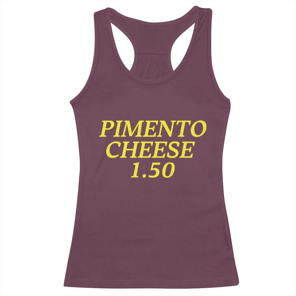 Pimento Cheese One Fifty Funny Golf Snack Racerback Tank Top Georgia Golfing Traditions Lover Humor