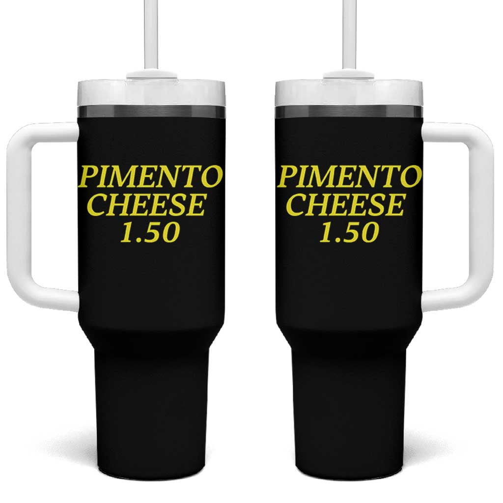 Pimento Cheese One Fifty Funny Golf Snack Tumbler With Handle Georgia Golfing Traditions Lover Humor