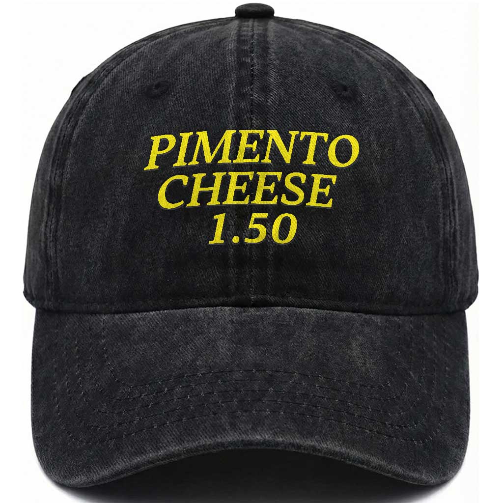 Pimento Cheese One Fifty Funny Golf Snack Washed Cotton Baseball Cap Georgia Golfing Traditions Lover Humor