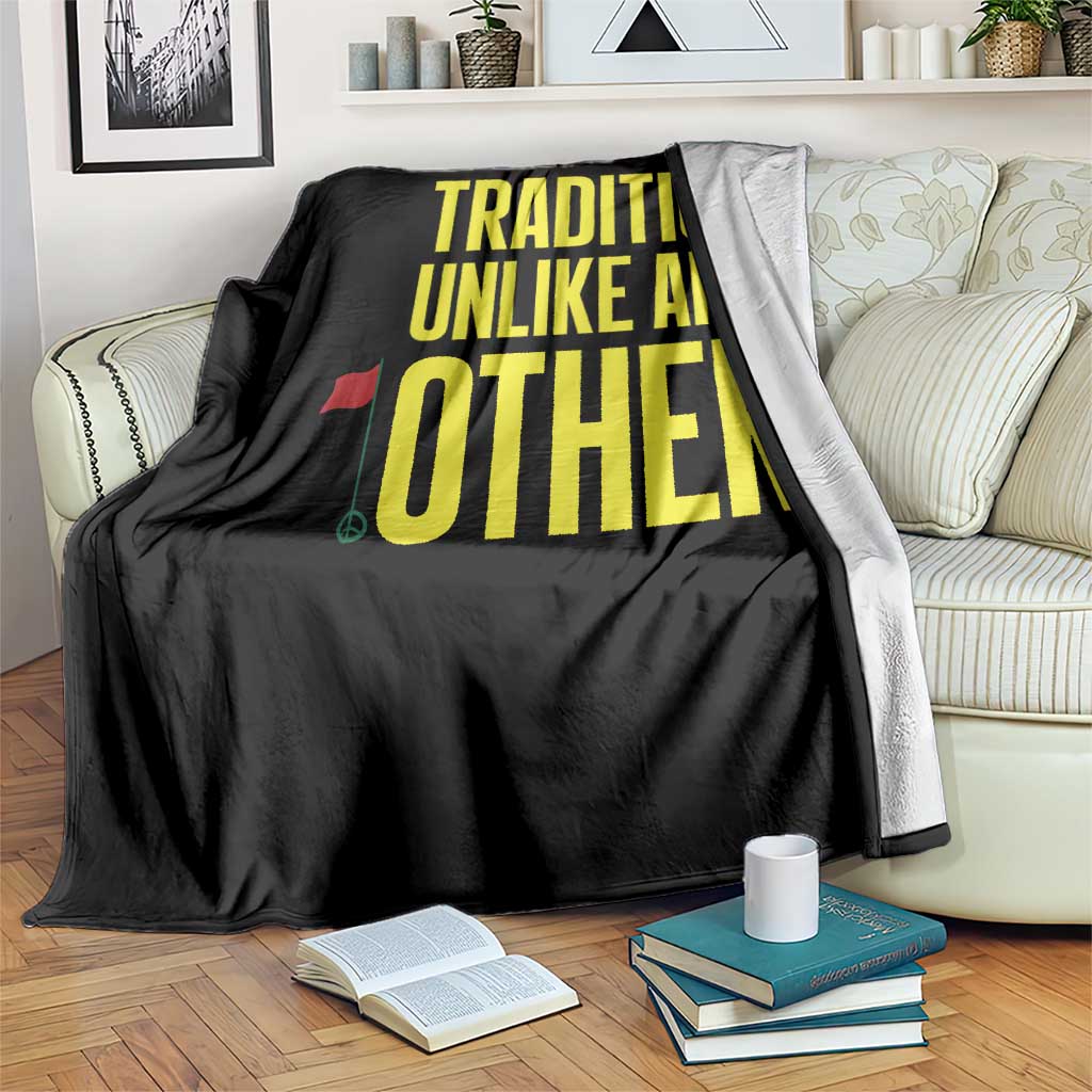 Tradition Unlike Any Other Georgia Golfing Throw Blanket for Golf Lover Augusta Sports