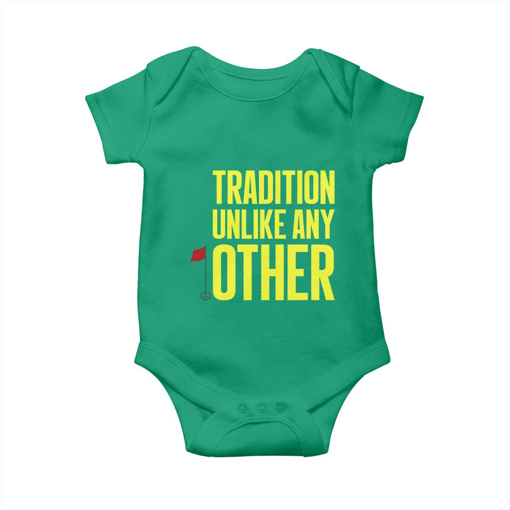 Tradition Unlike Any Other Georgia Golfing Baby Onesie for Golf Lover Augusta Sports