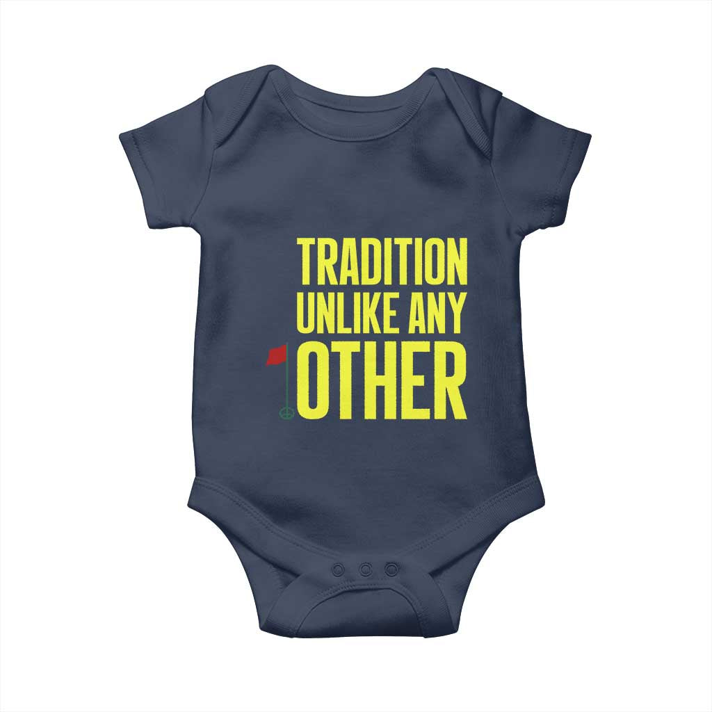 Tradition Unlike Any Other Georgia Golfing Baby Onesie for Golf Lover Augusta Sports