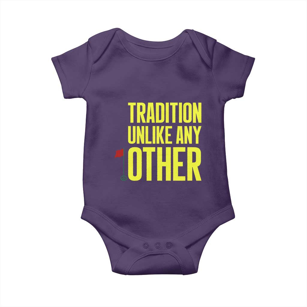 Tradition Unlike Any Other Georgia Golfing Baby Onesie for Golf Lover Augusta Sports