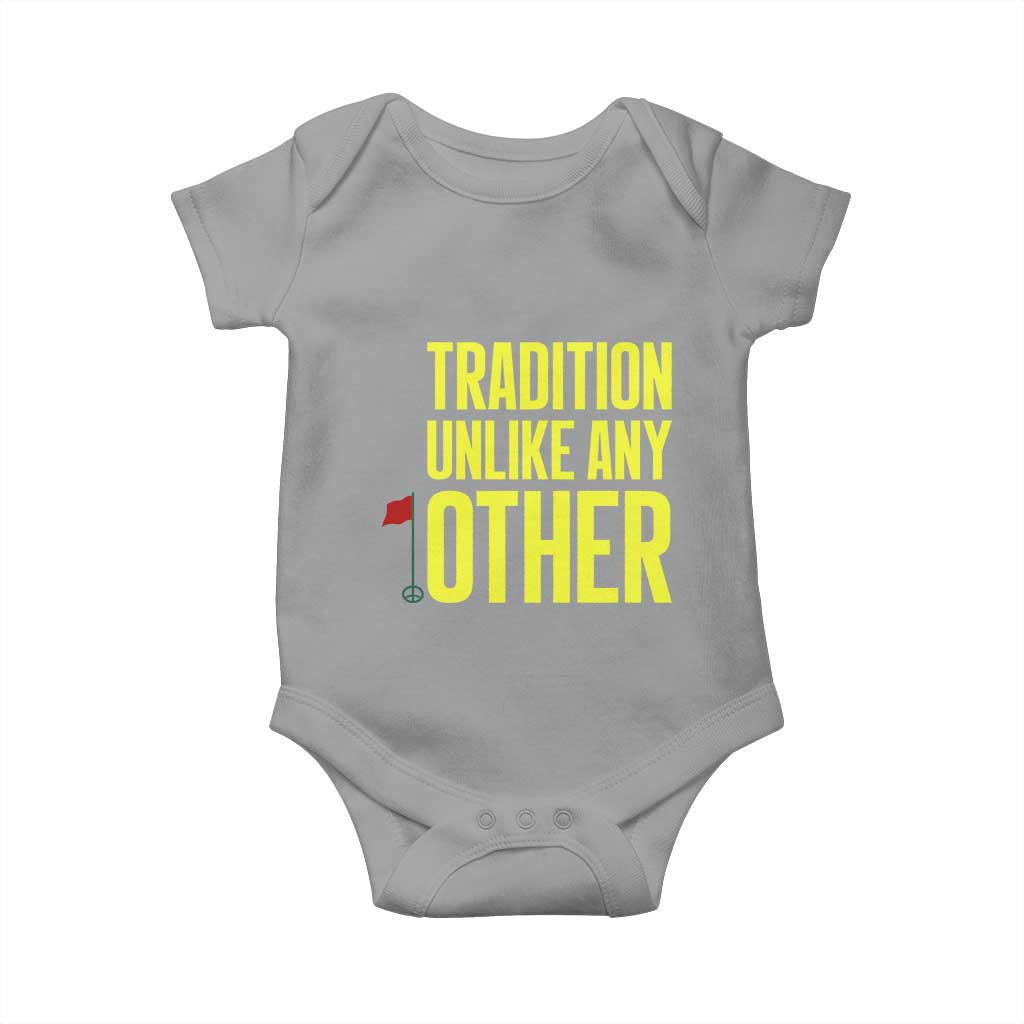 Tradition Unlike Any Other Georgia Golfing Baby Onesie for Golf Lover Augusta Sports
