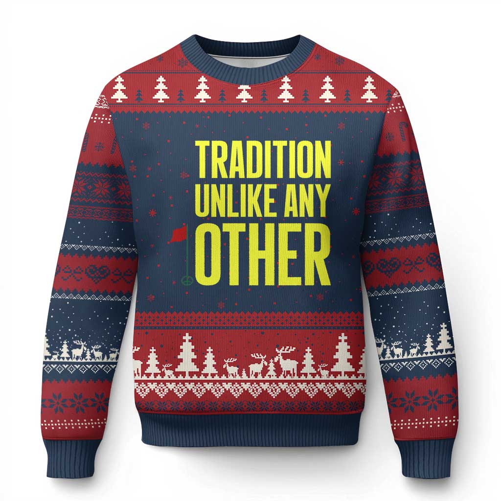 Tradition Unlike Any Other Georgia Golfing Ugly Christmas Sweater for Golf Lover Augusta Sports