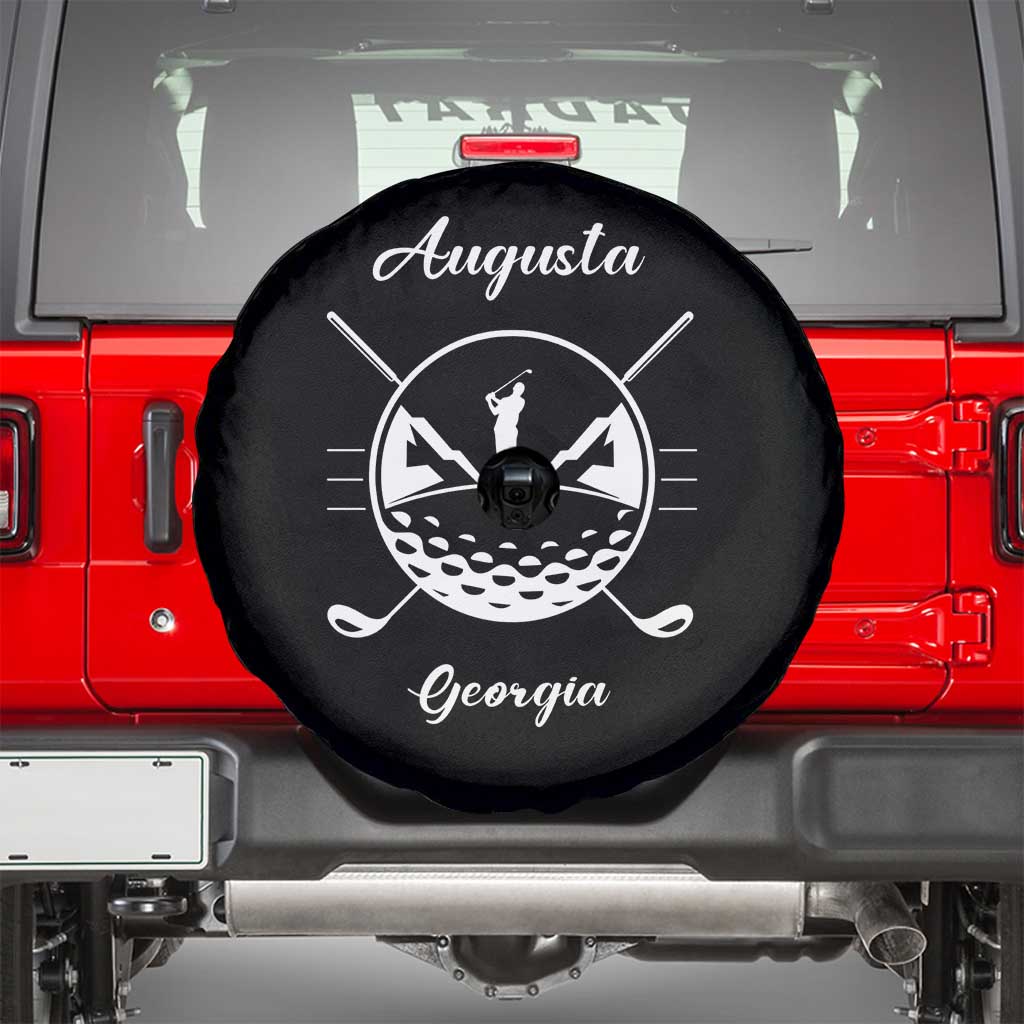 Augusta Georgia Golfing Lover Spare Tire Cover Southern Sports Traditions Retro Varsity Golf Fan