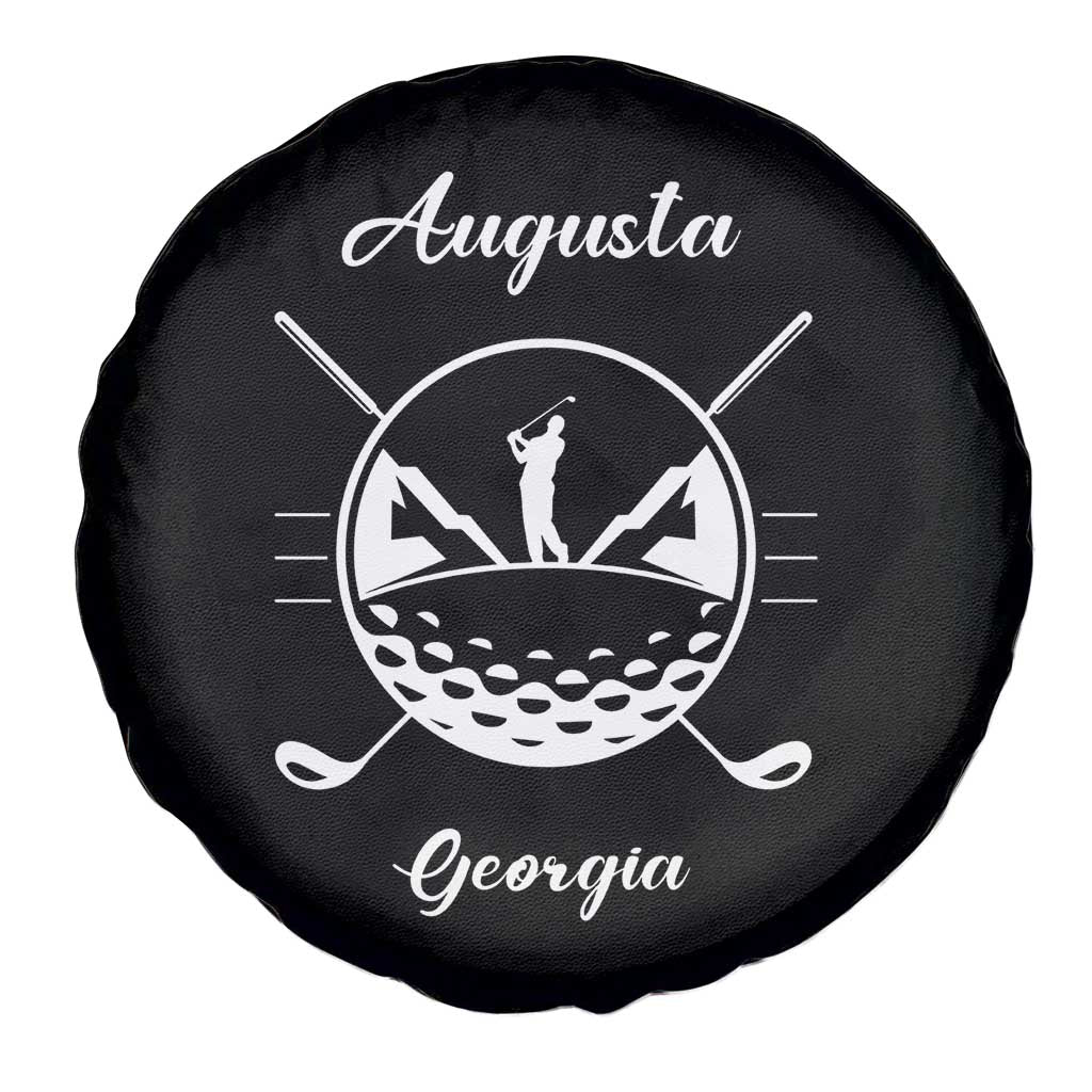 Augusta Georgia Golfing Lover Spare Tire Cover Southern Sports Traditions Retro Varsity Golf Fan