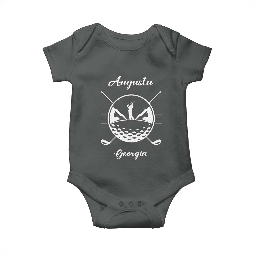 Augusta Georgia Golfing Lover Baby Onesie Southern Sports Traditions Retro Varsity Golf Fan