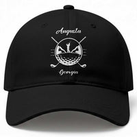 Augusta Georgia Golfing Lover Baseball Cap Southern Sports Traditions Retro Varsity Golf Fan