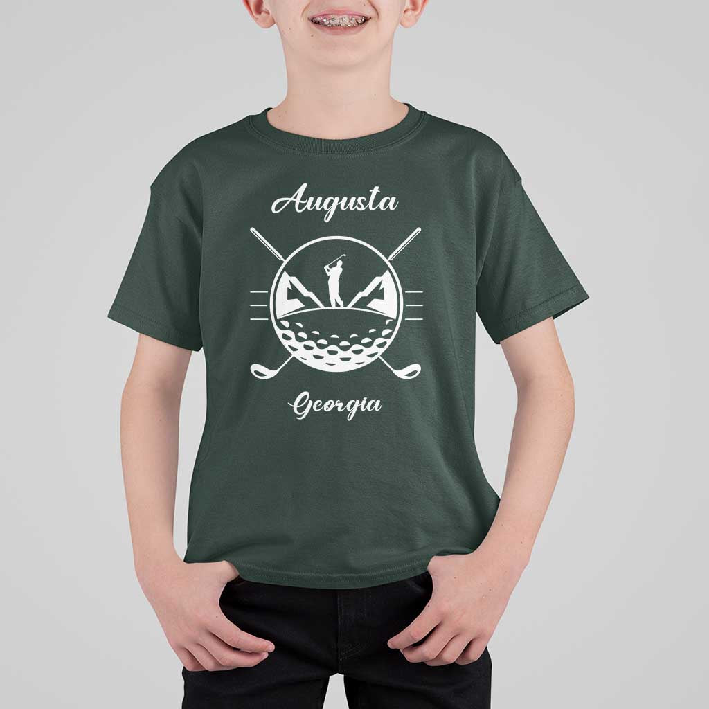 Augusta Georgia Golfing Lover T Shirt For Kid Southern Sports Traditions Retro Varsity Golf Fan
