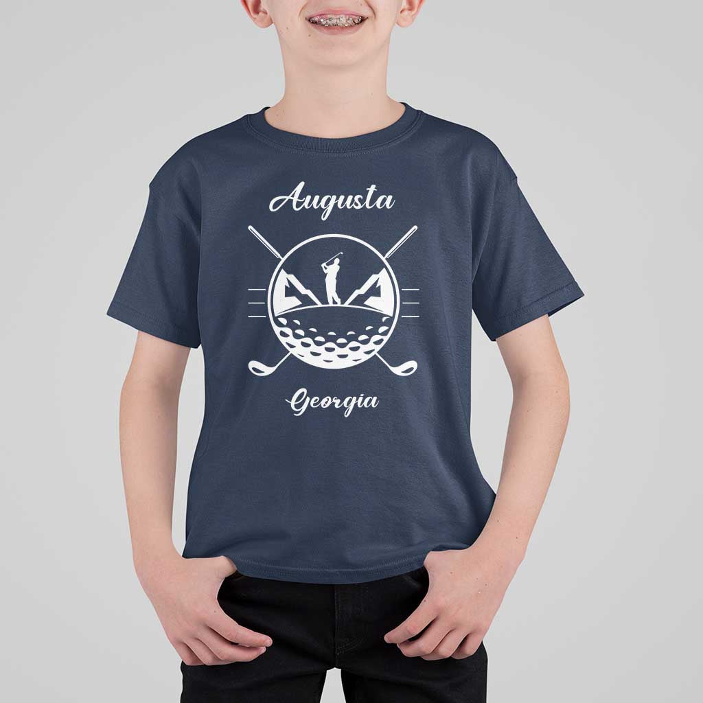 Augusta Georgia Golfing Lover T Shirt For Kid Southern Sports Traditions Retro Varsity Golf Fan