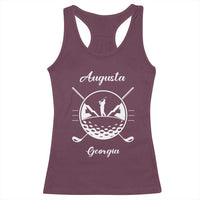 Augusta Georgia Golfing Lover Racerback Tank Top Southern Sports Traditions Retro Varsity Golf Fan