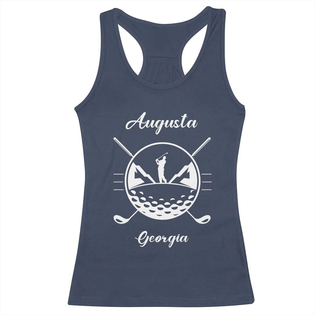 Augusta Georgia Golfing Lover Racerback Tank Top Southern Sports Traditions Retro Varsity Golf Fan