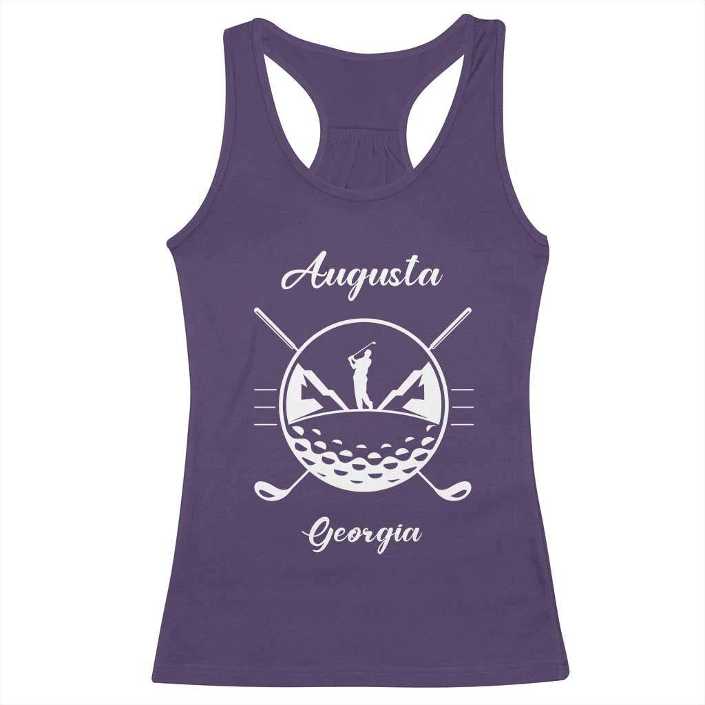 Augusta Georgia Golfing Lover Racerback Tank Top Southern Sports Traditions Retro Varsity Golf Fan